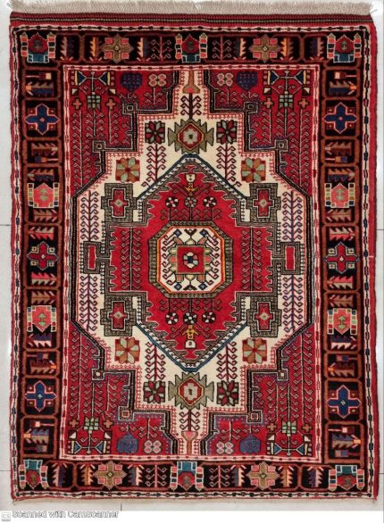 فرش نهاوند لاکی -سایز ذرع و نیم-n13319