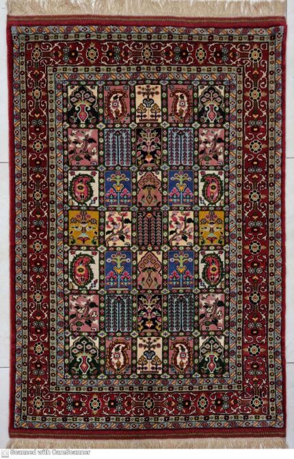 قالی دستباف قشقایی-ذرع و نیم-gh34271