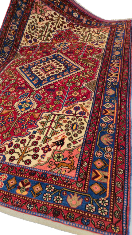 فرش دستباف لاکی نهاوند-سایز پرده ای-n33125