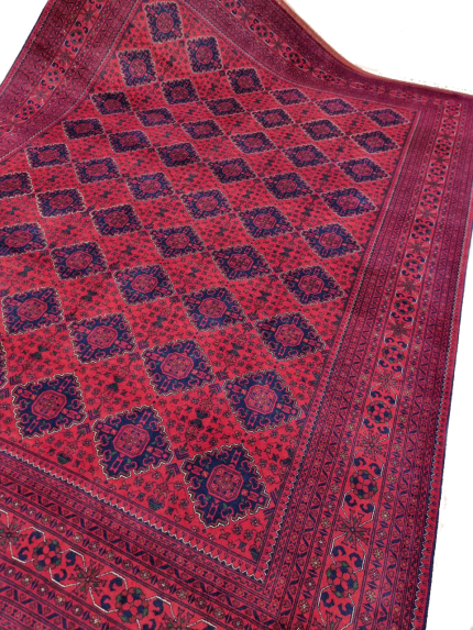 فرش دستباف لاکی طرح قشقایی-دوازده متری-z3784