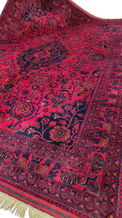 فرش مینیمال لاکی طرح قشقایی-نه متری-z37630